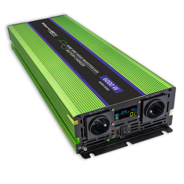 Qoltec Monolith puhas siinus inverter, UPS 12V 230V 3000/6000W - Image 6