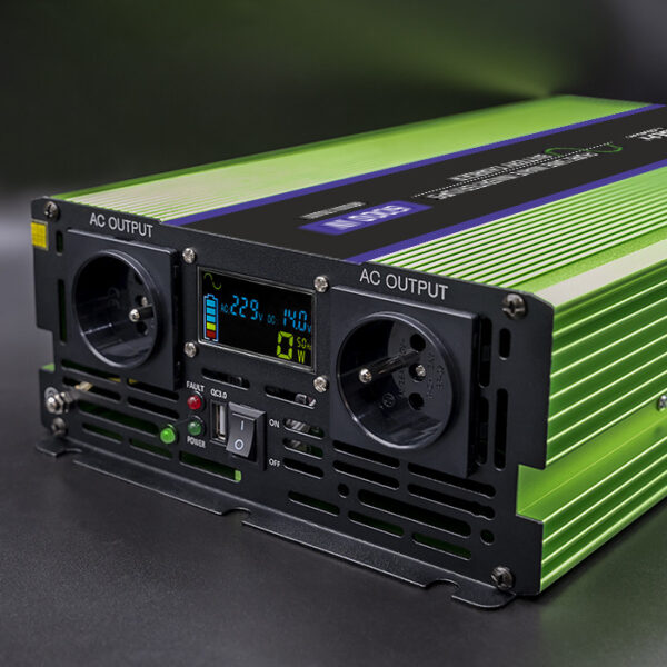 Qoltec Monolith puhas siinus inverter, UPS 12V 230V 3000/6000W - Image 4