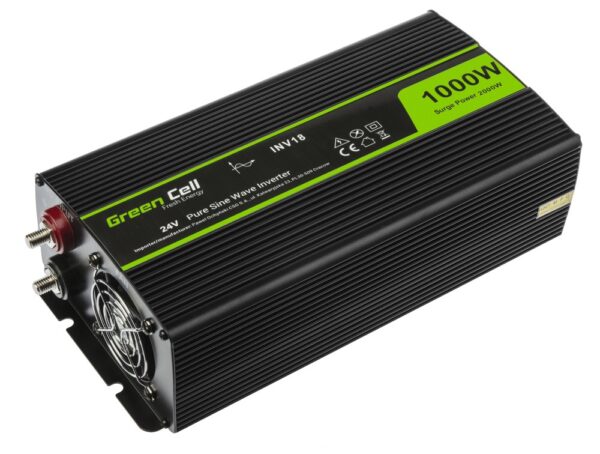 Inverter Green Cell 24V - 230V, 1000/2000 W (puhas siinus) - Image 2